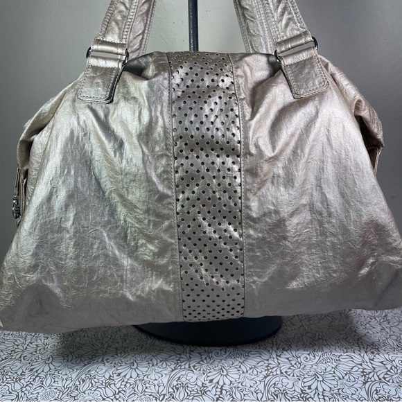 Kipling Large Duffle Bag Nylon Travel Gym Weekender tons of pockets - Picture 5 of 13